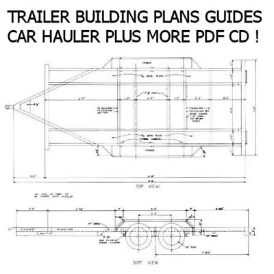 Buy Trailer Plans Car Truck Hauler Tow Dolly Fifth Wheel Utility Trailers PDF CD !! • 12.97$