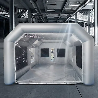 Buy Portable Inflatable Spray Paint Booth Tent Mobile For Car 2Air Filter 26X15X10FT • 745$