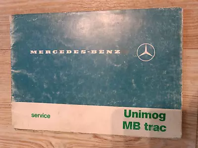 Buy Mercedes MB Trac Unimog Service Booklet Already Labeled KO • 20.54$