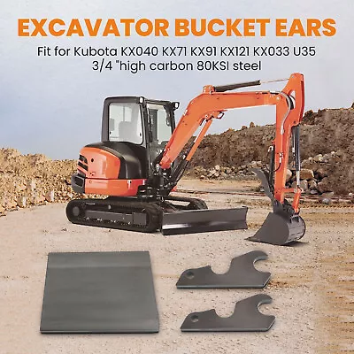 Buy Quick Attach Excavator Bucket Ears Fit For Kubota KX71 KX91 KX121 KX033 U35 • 152.11$