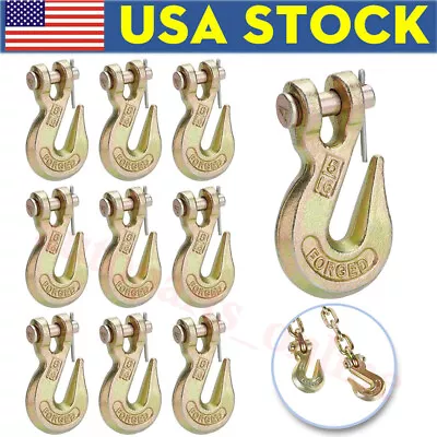 Buy 10 Pack G70 5/6  Clevis Grab Hooks Tow Chain Hook Flatbed Truck Trailer Tie Down • 38.99$