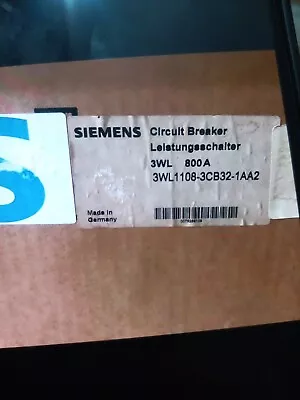 Buy SIEMENS  3WL1108-3CB32-1AA2  Circut Breaker 800A  3WL 800A • 8,000$