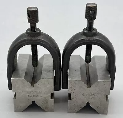 Buy Pair Of Lufkin No 905 V-Blocks With Clamps Machinist Tool, Matched Set • 79.99$