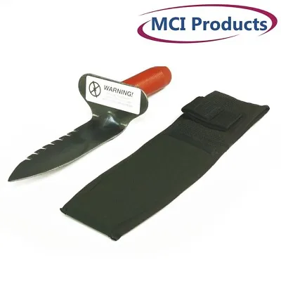 Buy Lesche Digging Tool & Sod Cutter Right Side Serrated Blade With Free Sheath • 49.95$