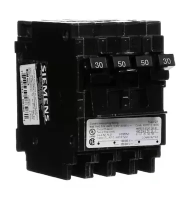 Buy Siemens 30/50 Amp Quad Circuit Breaker Q23050CT2 30505030   • 29.99$