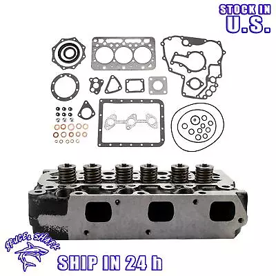 Buy Complete Cylinder Head Assy+Gasket Kit For Kubota D722 Excavator Lawn Tractor US • 378.65$