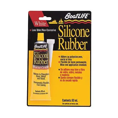 Buy Boat Life Sealant Silicone Rubber Tube, White, 3oz • 21.30$