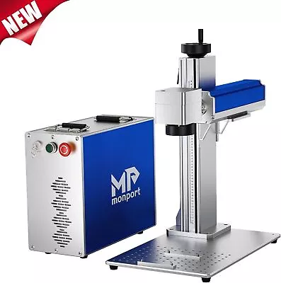 Buy Monport 50W Fiber Laser Engraver 8*8inch Marking Cutting Machine Lightburn Comp • 3,159$