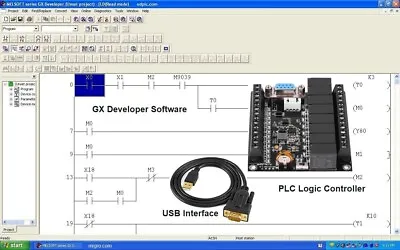 Buy PLC Controller, Programming Ladder Logic Software W FREE Training Course GX USB • 179.99$