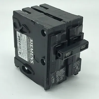 Buy Siemens 60 Amps Double Pole 2 Circuit Breaker • 22$
