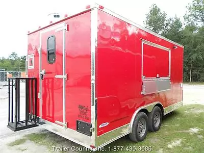 Buy NEW 8.5x16 8.5 X 16 Enclosed Concession Food Vending BBQ Trailer • 23,595$
