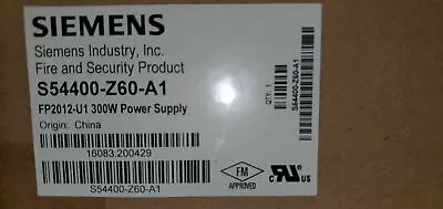 Buy Siemens FP2012-U1 | POWER SUPPLY (300 Watt) For PAD-4 And Cerberus Pro/Desigo!   • 695$