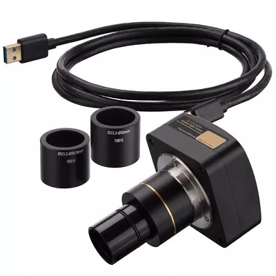 Buy Amscope 1.2MP USB 2.0 High-sensitivity Color CMOS C-Mount Microscope Camera Kit • 95.53$