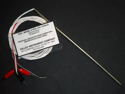 Buy Valley Instrument RTD-316-10-BJ-8 100Ω Platinum Tip Sensitive 250mm Sensor Probe • 99.99$