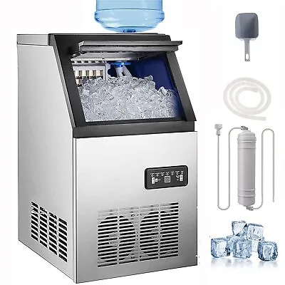 Buy 150LB/24h Built-In Commercial Ice Maker Stainless Ice Cube Machine Undercounter • 285.80$