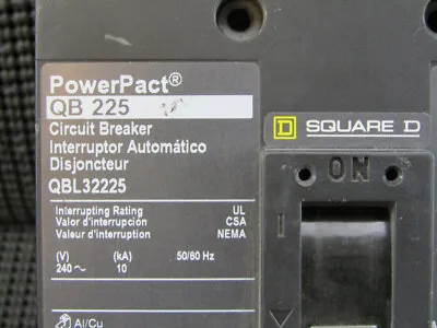 Buy Square D QBL32225 Circuit Breaker 225V 240V 10K Used/Tested • 198.50$