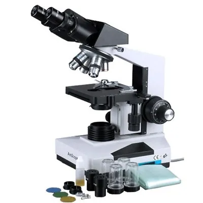 Buy AmScope 40x-1000x Binocular Compound Darkfield Microscope • 422.99$