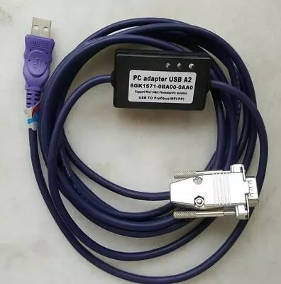 Buy Siemens PLC S7 200 300 400 USB MPI ProfiBus DP PPI 32 64 Bit 6GK1571-0BA00-0AA0 • 123.79$