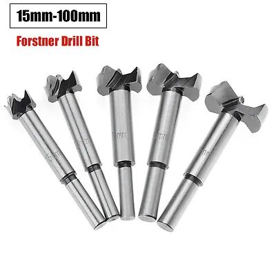 Buy Carbide Forstner Drill Bit Woodworking Hole Saw Cutter Tools 15mm-100mm • 3.79$