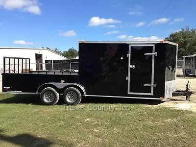 Buy New 2024 7x20 7 X 20 Hybrid Enclosed & Utility Cargo Motorcycle Hunting Trailer • 9,195$