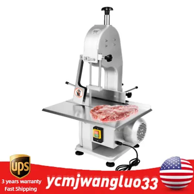 Buy 1500W Commercial Electric Meat Bone Saw Band Saw Machine Frozen Meat Fish Cutter • 381.90$