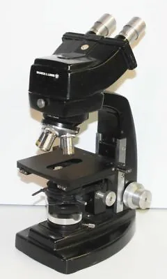 Buy Vintage Bausch & Lomb Stereo Binocular Microscope 4 OBJECTIVES Black (A) • 299.99$
