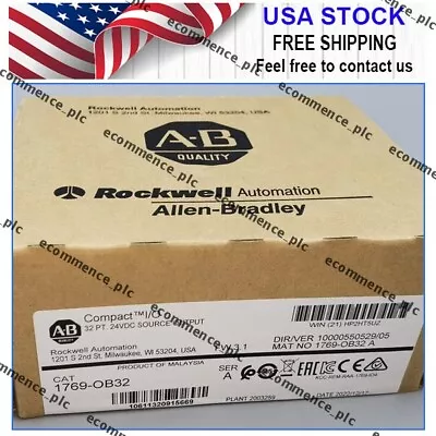 Buy 1769 OB32 New Allen Bradley 1769-OB32 /A CompactLogix 32 Pt 24VDC D/O Module US • 214.49$