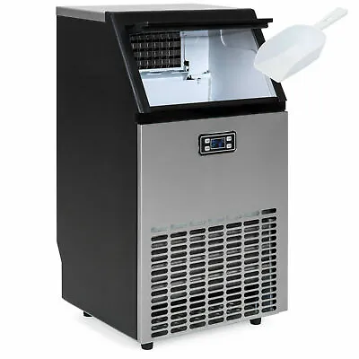 Buy Smad Commercial Ice Maker Stainless Steel 100lbs  Ice Cube Machine Undercounter • 499$