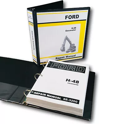Buy Ford H-48 Excavator Service Manual Repair Shop Technical Book Workshop Track Hoe • 56.97$