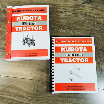 Buy Kubota B1750Hst-D Tractor Service Manual Parts Catalog Repair Shop Book 4Wd • 56.97$