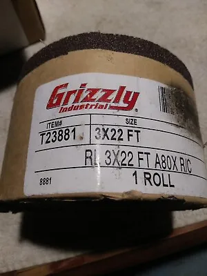 Buy Grizzly T23881 - 3  X 22' A/O Sanding Roll 80 Grit    (13) • 30$