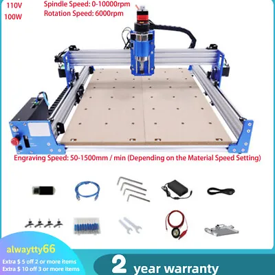 Buy 3-Axis Wood Carving Milling Engraving Machine Spindle 4040 CNC Router Machine • 390.10$