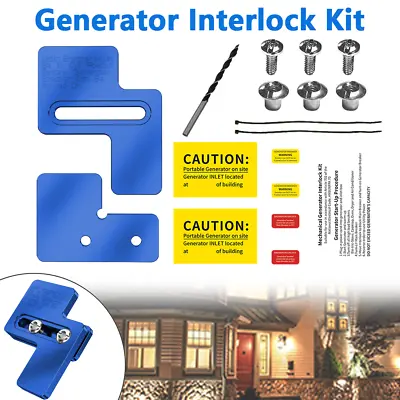 Buy Blue Generator Interlock Kit For Siemens Or Murray 100 Amp Panel Aluminum Billet • 40.99$