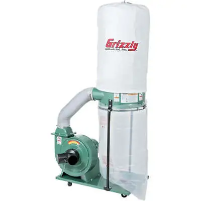 Buy Grizzly G1028Z2 120V/240V 1-1/2 HP Dust Collector • 719$