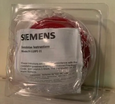 Buy Siemens FP-11 Fire Alarm Red Head Smoke Detector 500-095112 - New In Package • 144.99$