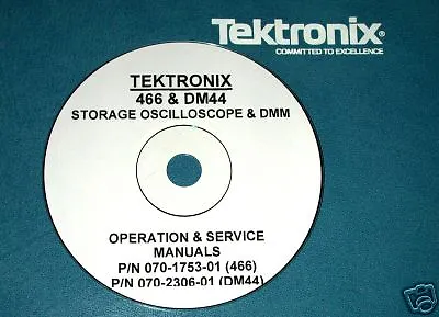 Buy TEKTRONIX 466 & DM44  SERVICE MANUALS ( 2 Volumes) • 8.95$