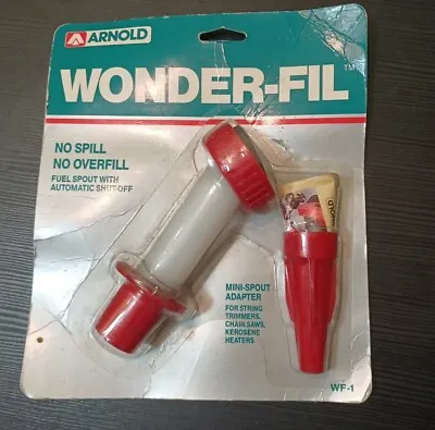 Buy Arnold Wonder-Fil 2 Pc Gas Can Spout &mini Adapter Lawnmower Chainsaw Rototiller • 15$