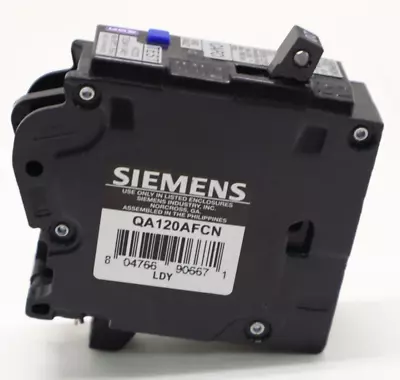 Buy SIEMENS QA120AFCN 20 AMP Type QAF2N Arc Fault Circuit Breaker • 38.99$