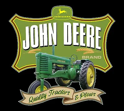Buy John Deere Vintage Quality Tractors & Plow Recreated - Emblem Sticker Decal • 20$