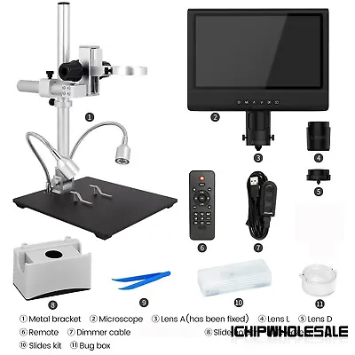 Buy Andonstar AD249-M 10-in LCD Screen Digital Microscope For Electronics Soldering • 178.51$