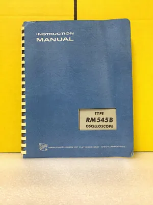 Buy Tektronix Type RM 545B Oscilloscope Instruction Manual • 39.99$
