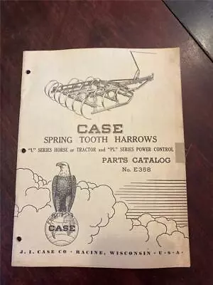 Buy Vintage Case Spring Tooth Harrows L Horse Series-tractor-pl Series Catalog E358 • 14$
