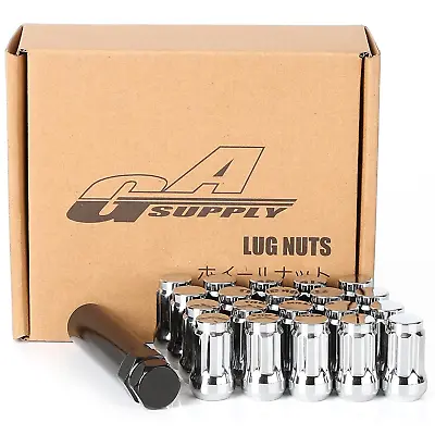 Buy 12X1.5 Lug Nuts Spline, Closed End Chrome Acorn Tuner Lug Nuts 1.38  Tall 3/4  H • 31.76$