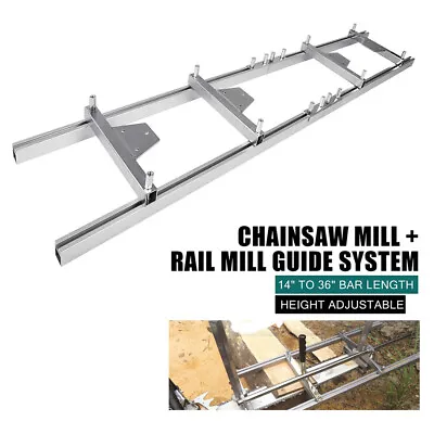 Buy Al Ladder Connector Chainsaw Milling Rail Mill Cutting Guide System 29x8x270cm • 76$