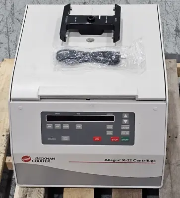 Buy Beckman Coulter, Allegra  X22 Benchtop Centrifuge W/ S2096 Rotor, Tested Working • 800$