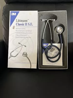 Buy 3M Littmann 2205 Classic II S.E. Stethoscope, Navy Blue, 28 Inch -2205 • 44.99$