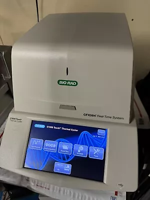 Buy Bio-Rad CFX384 Real-Time PCR Detection System W/ C1000 Touch Cycler Mfg 2017 • 8,000$