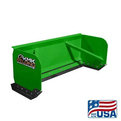 Buy 6' Green Skid Steer Snow Pusher Box/bobcat/kubota/quick Attach/free Shipping • 1,899.99$