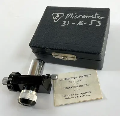Buy Bausch & Lomb Ocular Micrometer Eyepiece For Linear Measurement 31-16-53 • 24.95$