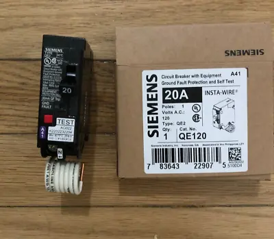 Buy 10 X Siemens QE120 Circuit Breaker W/ GFI 20A 1P 120V  NEW In Box • 275$